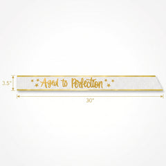 Golden Age "Aged to Perfection" Glitter Birthday Sash