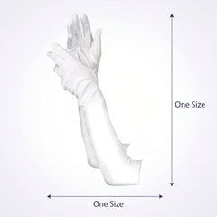 Children's Long White Costume Gloves