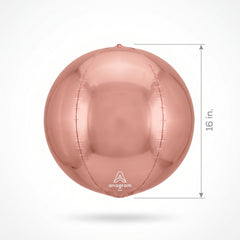 16" Rose Gold Orbz Foil Balloon
