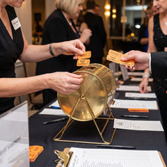 Orange Double Roll Raffle Tickets, 2000 Count