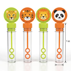 Get Wild Jungle Animal Bubble Tube Pack - 4 Pack Party Favors