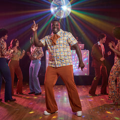 1960s Men's Plus Size Disco Costume Set