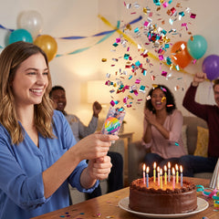"Yay!" Multi-Colored Confetti Poppers, 2-Pack