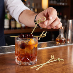 Tall Knotted Bamboo Cocktail Picks - 5-inch, 50 Pack
