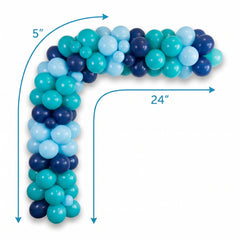 Caribbean Blue Balloon Garland Kit for Stunning Party Decor