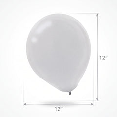 Silver Pearl Mini Latex Balloons - 5-Inch, 50 Pack