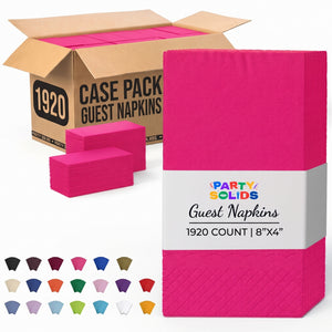 Cerise Guest Towel Napkins | 1920 Count Case