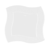 7 In. Clear Wavy Plates | 10 Count
