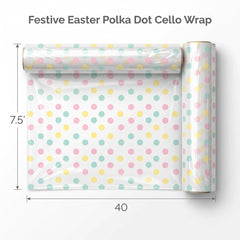 Festive Easter Polka Dot Cello Wrap