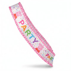 Peppa Pig Confetti Birthday Party Sash