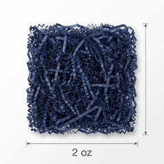 Navy Blue Crinkle Shred Paper - 2 oz