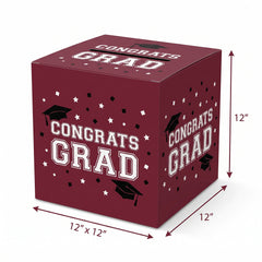 Maroon Graduation Cardholder Box