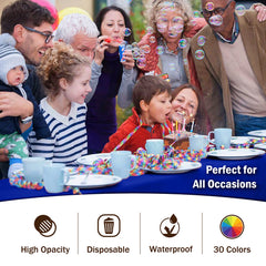 Dark Blue Plastic Table Cover | Case of 48 - 54 In. x 108 In.