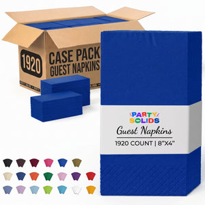Dark Blue Guest Towel Napkins | 1920 Count Case