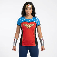 Wonder Woman Superhero Costume T-Shirt & Accessories - Adult L