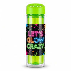 Let's Glow Crazy Plastic Water Bottle