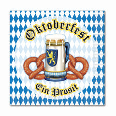 Oktoberfest Harvest Beverage Napkins - 16 Count - 5 In. X 5 In.