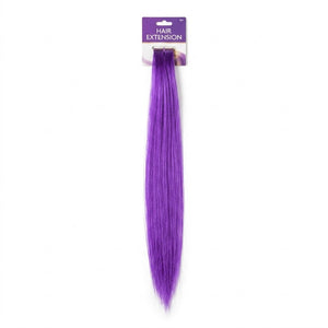Vibrant Purple Hair Extension - Bold Team Spirit Accessory