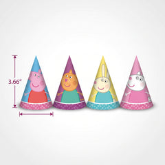 Peppa Pig Party Mini Hats - 8 Count