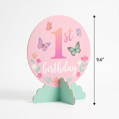 Butterfly Garden 1st Birthday Table Decoration