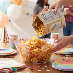 Rose Gold Polka Dot Large Plastic Serving Bowl - 116 Oz.