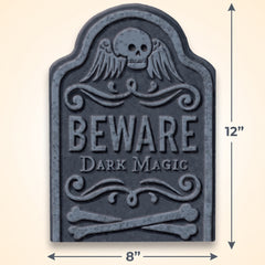 "Beware Dark Magic" Small Tombstone Decoration
