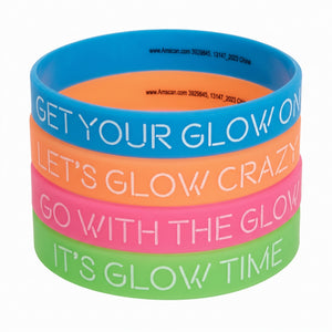 Neon Glow Party Bracelets - Set of 4