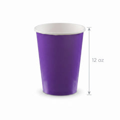 Vibrant 12oz Paper Party Cups - 40 Pack