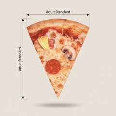 Pizza Slice Costume Adult Tunic - Funny Halloween Food Costume with Photorealistic Print, Easy Slip-On One Size for Men - Adult One Size