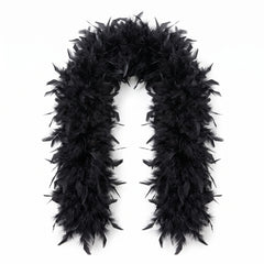 Elegant Black Feather Boa - 72" Costume Accessory
