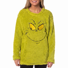 Grinch Pull-Over Sherpa Sweater - S/M