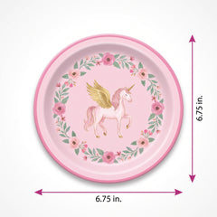 Enchanting Unicorn 6.75" Paper Plates - Set of 8