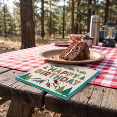 Wilderness "Happy Birthday" Paper Lunch Napkins - 6.5 In. x 6.5 In. - 16 Pack