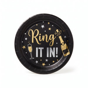 Ring It In New Year's Eve Paper Plates - 6.75"