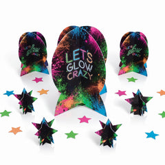 "Let's Glow Crazy" Birthday Table Centerpiece Kit