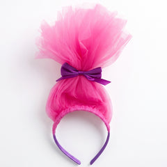 Trolls Poppy Pink Tulle Headband - Deluxe Wearable Accessory