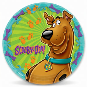 Scooby-Doo 9" Round Paper Plates - Kids Birthday Party Tableware