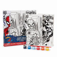 Marvel Spider-Man Colour Your Own Canvas Kit