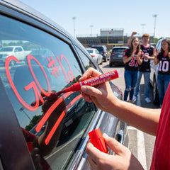 Vibrant Red Window Marker for Team Spirit