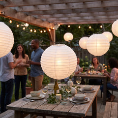 Elegant White Paper Lantern | 5 Count
