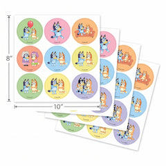 Bluey Birthday Sticker Sheets