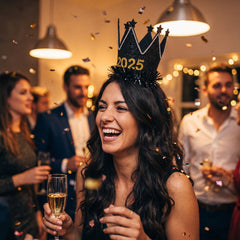 Sparkling 2025 New Year's Eve Crown Headband