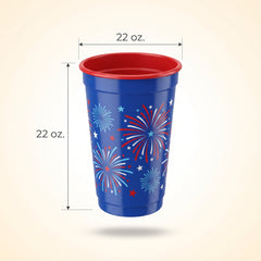 Patriotic Fireworks Party Cup - 22oz