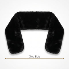 Elegant Black Faux Fur Stole Halloween Costume Accessory