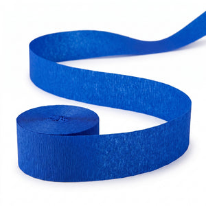 Royal Blue Crepe Streamers - 81ft