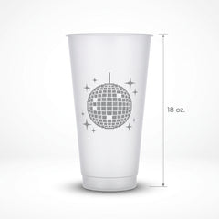 18 oz Disco Party Plastic Tumblers