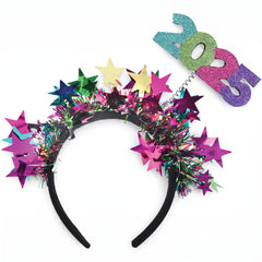 Starlight "2025" Headbopper Headband - Vibrant New Year's Eve Accessory