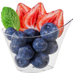 4.35 Oz. Clear Sauce Boat With Mini Spoons | 100 Count