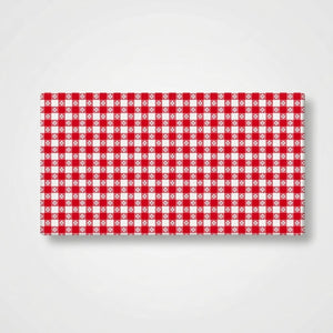 Red Gingham Plastic Table Cover - 54" x 108"