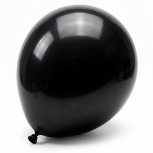 Classic Black 12" Latex Balloons - 72 Pack